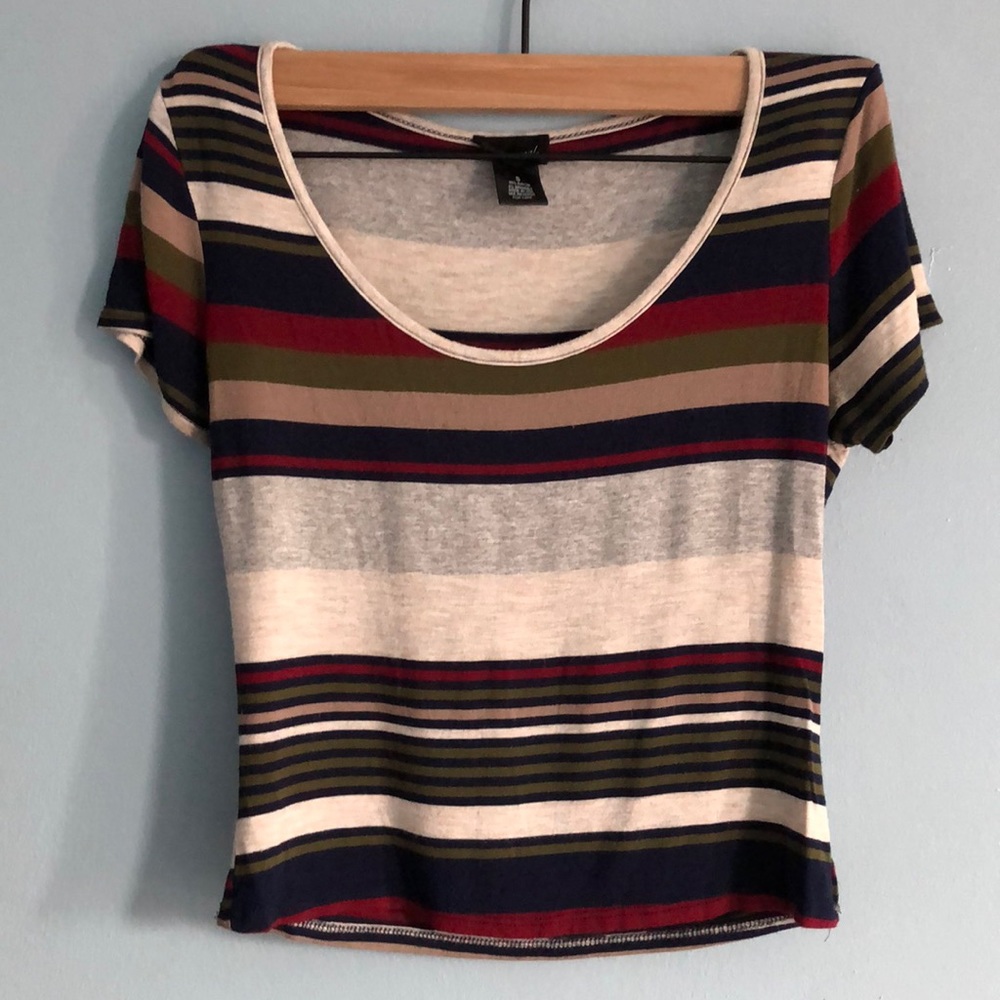 Striped Crop Top